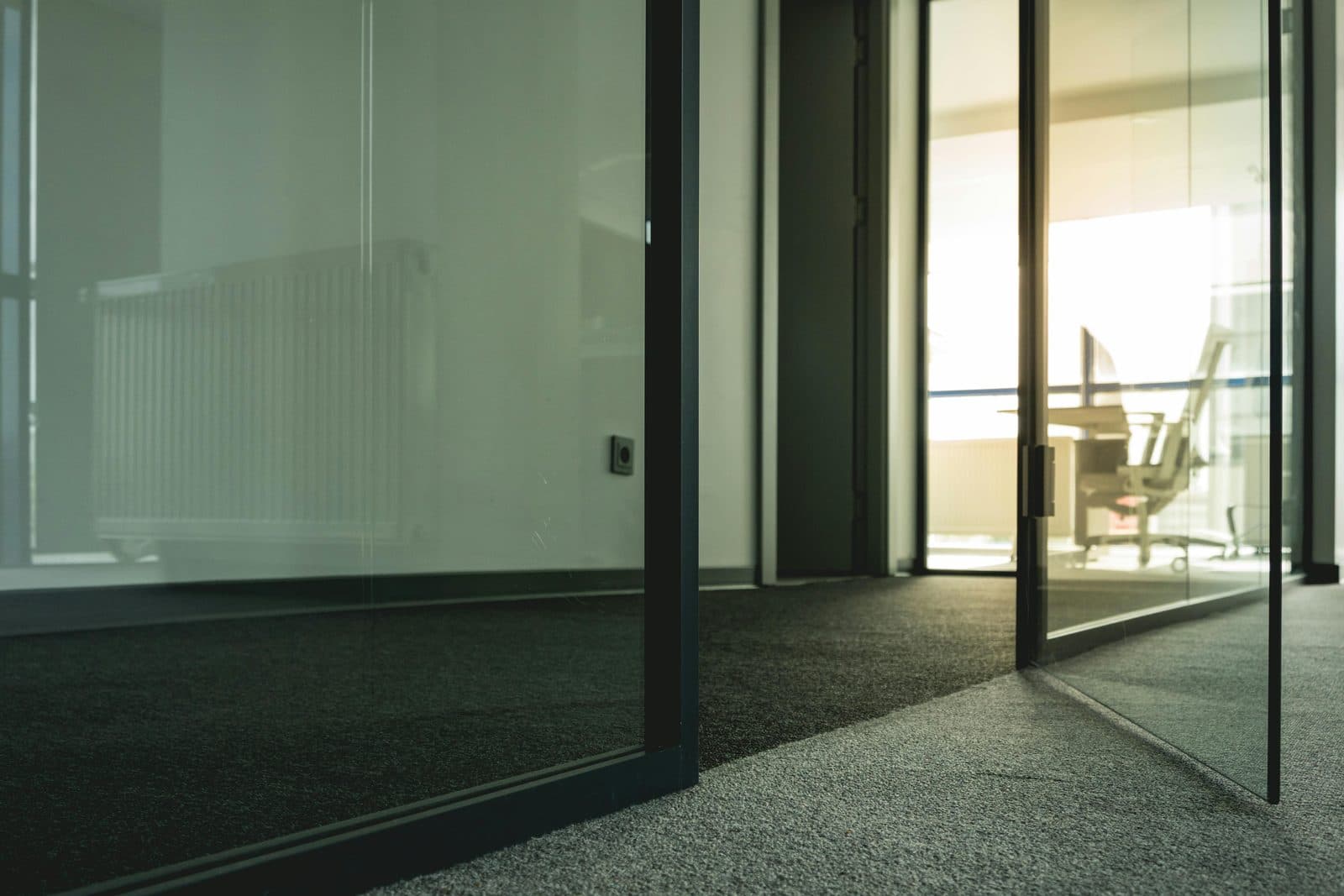 Glass doors
