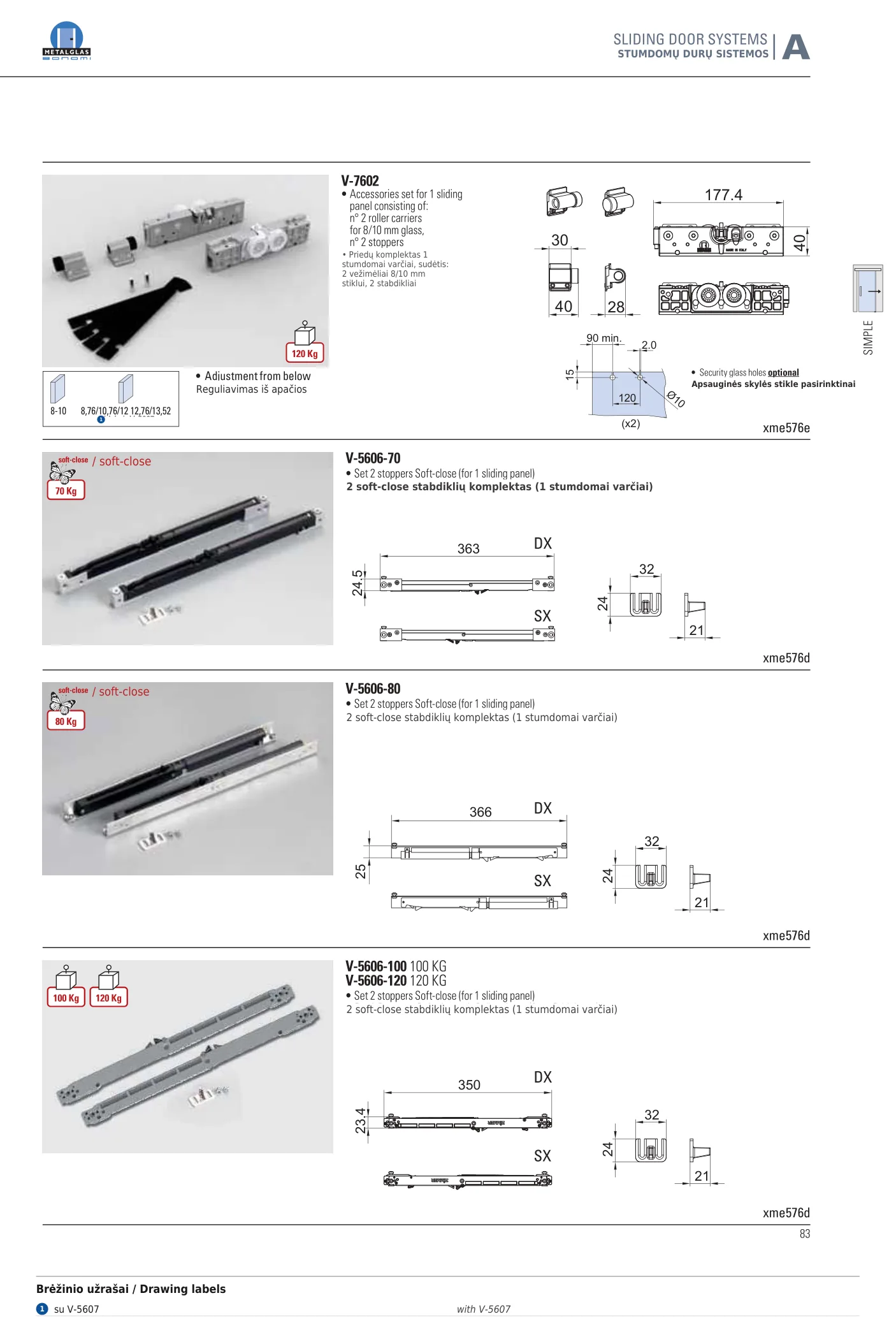 V-5606-100 techninis brėžinys